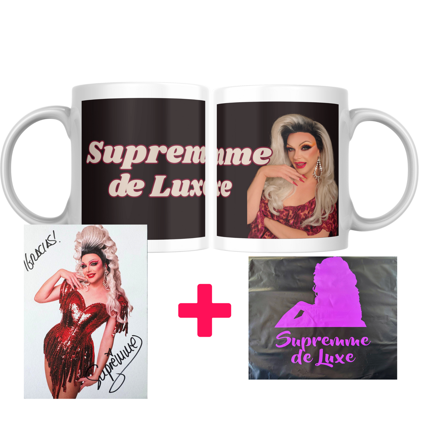 Taza Supremme de Luxe - Travestí + Tarjeta Firmada + Sobre personalizado